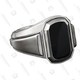 David Yurman Deco Signet Ring with Black Onyx, $525